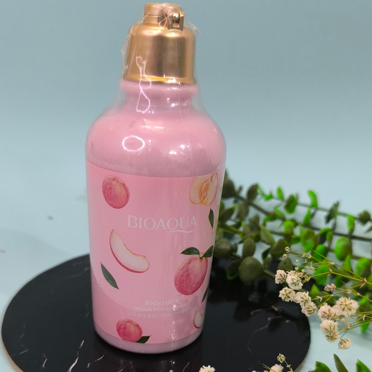 خرید لوسیون بدن هلویی بیوآکوا BIOAQUA با ماندگاری بوی بالا و شاین دار