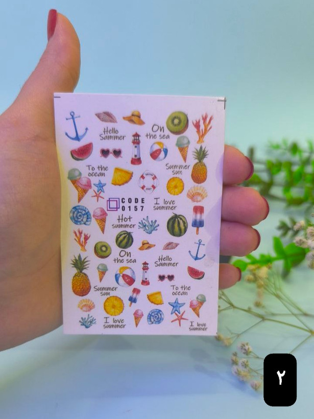 خرید استیکر ناخن مدل میوه و متنوع