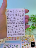 خرید استیکر ناخن مدل حروف و کلمه