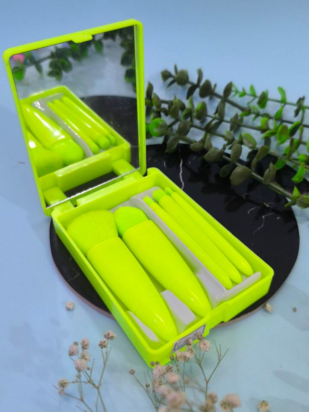 قیمت خرید ست براش سبز فسفری جعبه دار ۵ عددی مستطیلی