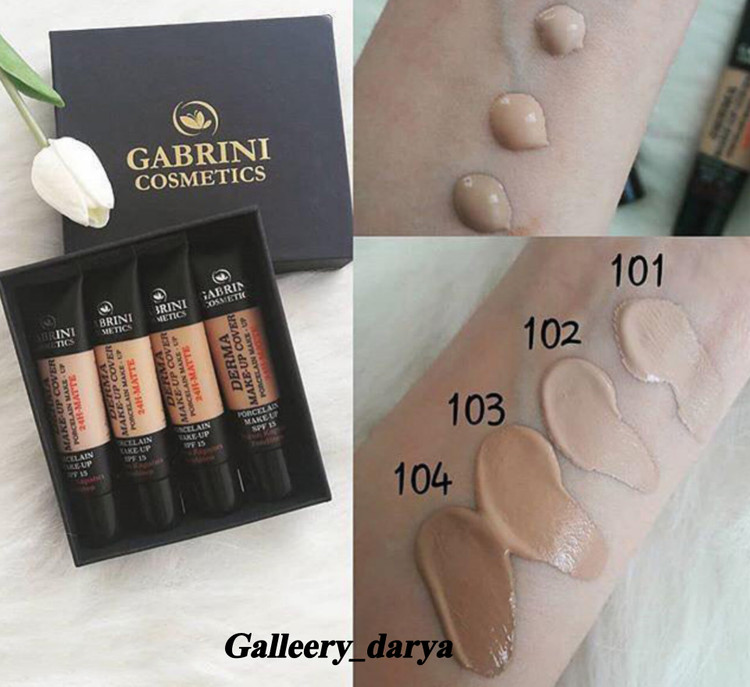 خرید کرم پودر گابرینی Gabrinia در 4 رنگ کاربردی مدل درما