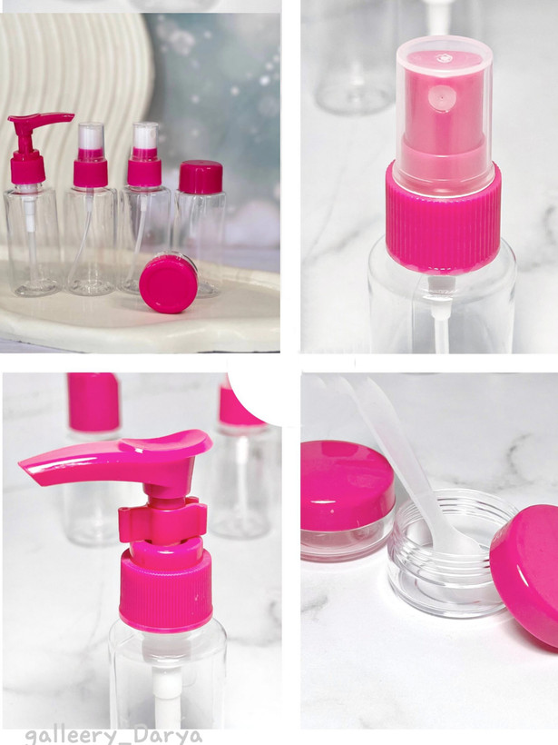 خرید ظروف آرایشی ۶ تکه داری بطری اسپری دار