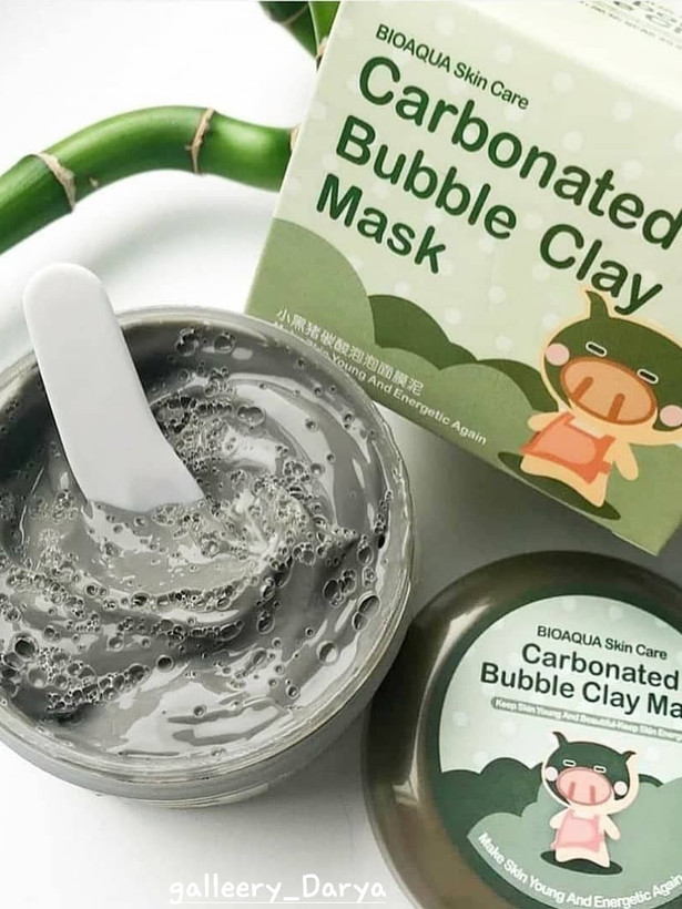 ماسک حبابی کربن بیوآکوا BIOAQUA با حجم 100 میلی گرم