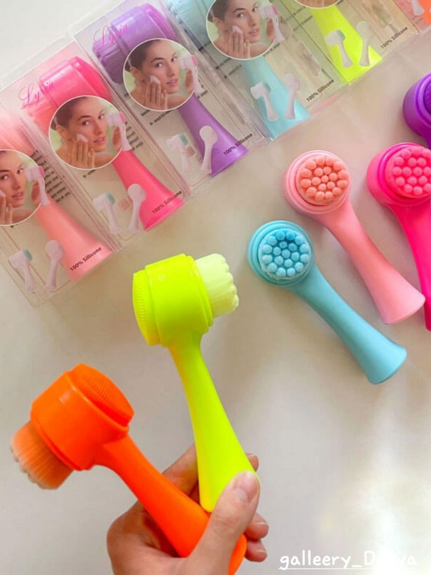 فیس براش چکشی سیلیکونی دوطرفه