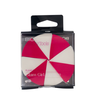 خرید پد بیوتی بلندر دو رنگ قرمز و سفید با کیفیت عالی و نرم