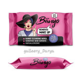 خرید اینترنتی دستمال مرطوب رنگ صورتی آرایش پاک کن Banyo بانیو ۲۵ عددی