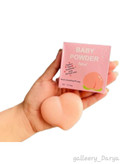 قیمت خرید صابون روشن کننده بدن هلویی BABY POWDER نمای نزدیک از صابون بیبی