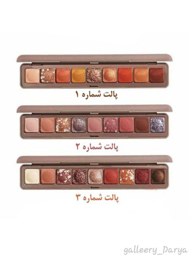 قیمت پالت سایه انگشتی هدی موجی HUDAMOUI با ماندگاری بالا دارای طیف رنگی مات شاین و گلیتری