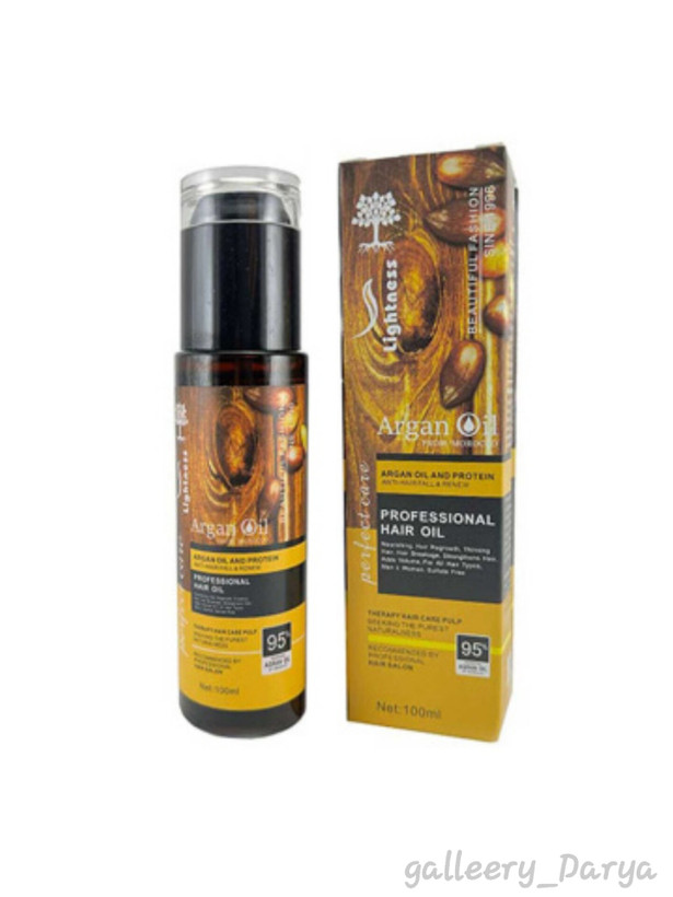 قیمت خرید روغن آرگان لایتنس Lightness مناسب خانوم ها و آقایان فاقد سولفات