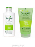 خرید بهترین محصولات سیمپل پک اقتصادی ژل شستشوی و آبرسان سیمپل Simple پاک کننده و آبرسانی قوی و عمقی پوست