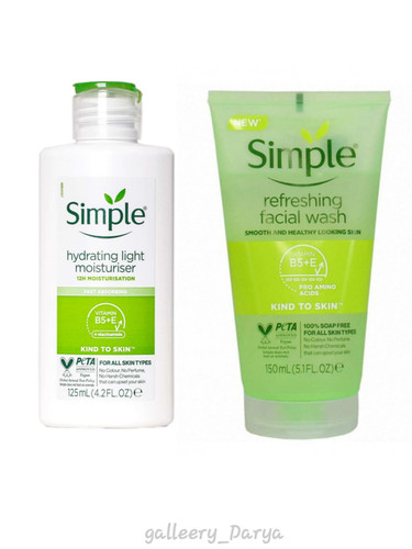 خرید بهترین محصولات سیمپل پک اقتصادی ژل شستشوی و آبرسان سیمپل Simple پاک کننده و آبرسانی قوی و عمقی پوست