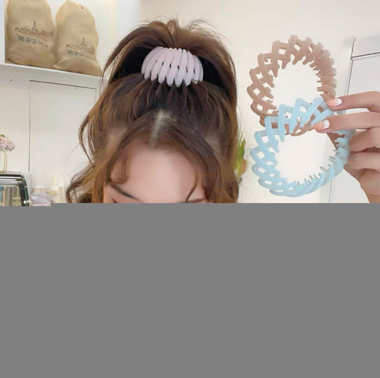 خرید آنلاین کلیپس و گلسر مو مدل گوجه ای. بستن مدل دم اسبی.