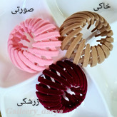 کلیپس مو مدل گوجه ای رنگ خاکی صورتی زرشکی