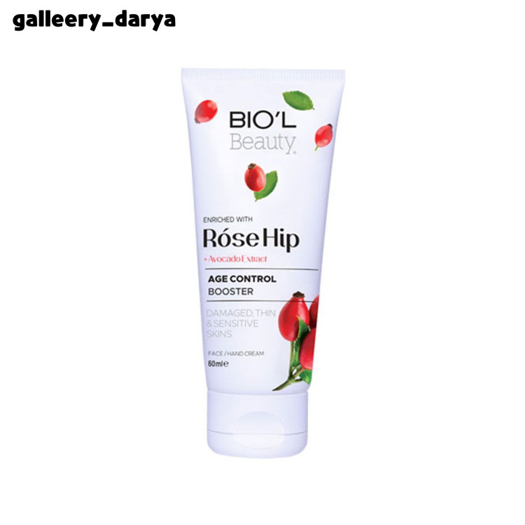 کرم آبرسان و مرطوب کننده دست و صورت حاوی رزهیپ و آووکادو برند بیول BIOL