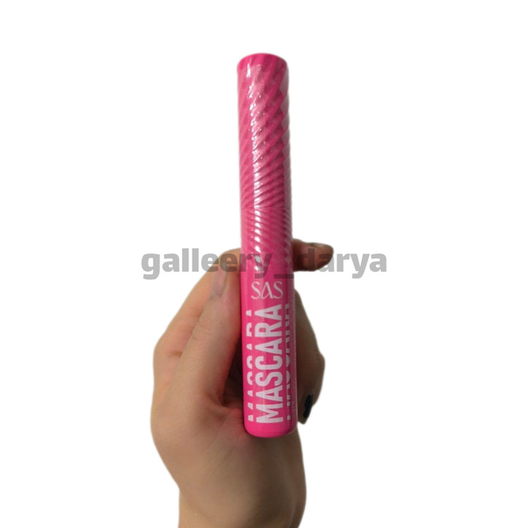 ریمل صورتی. برند ساس SAS. رنگ صورتی دخترانه.