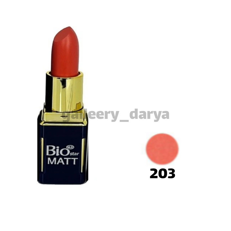 خرید رژلب جامد مات بیواستار biostar شماره ۲۰۳
