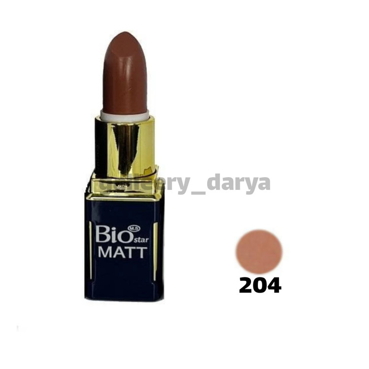 خرید رژلب جامد مات بیواستار biostar شماره ۲۰۴