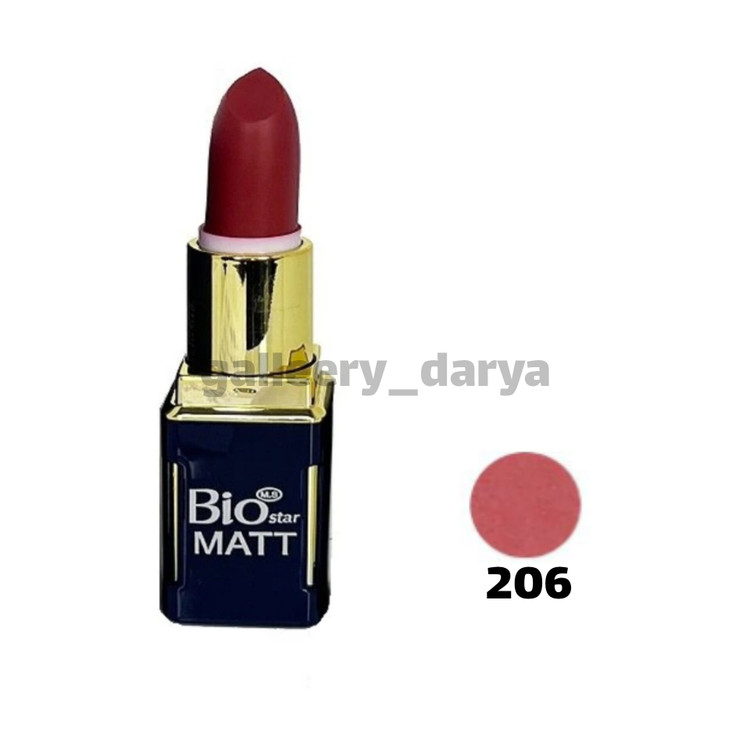 خرید رژلب جامد مات بیواستار biostar شماره ۲۰۶