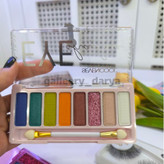 پالت سایه ۸رنگ به همراه براش دو طرفه برند سون کول SEVEN COOL مدل EYE