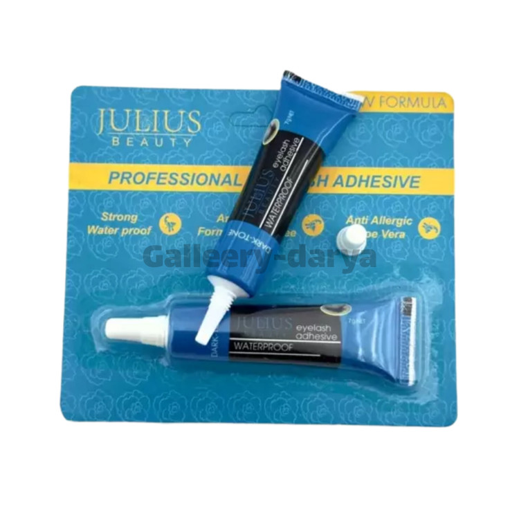 چسب مژه مشکی برند جولیوس بیوتی JULIUS BEAUTY حجم ۷گرم
