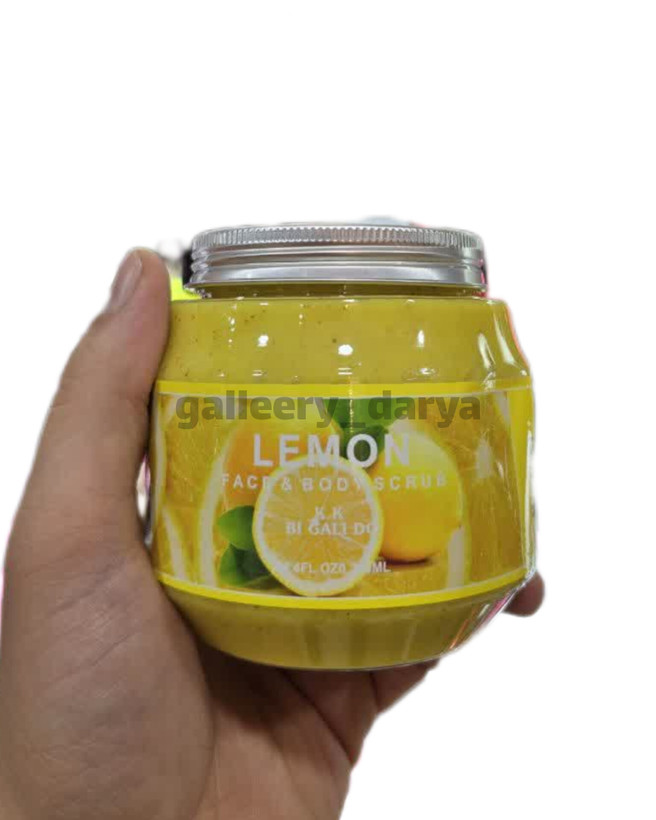 خرید اسکراب شنی بدن و صورت k.k با عصاره لیمو