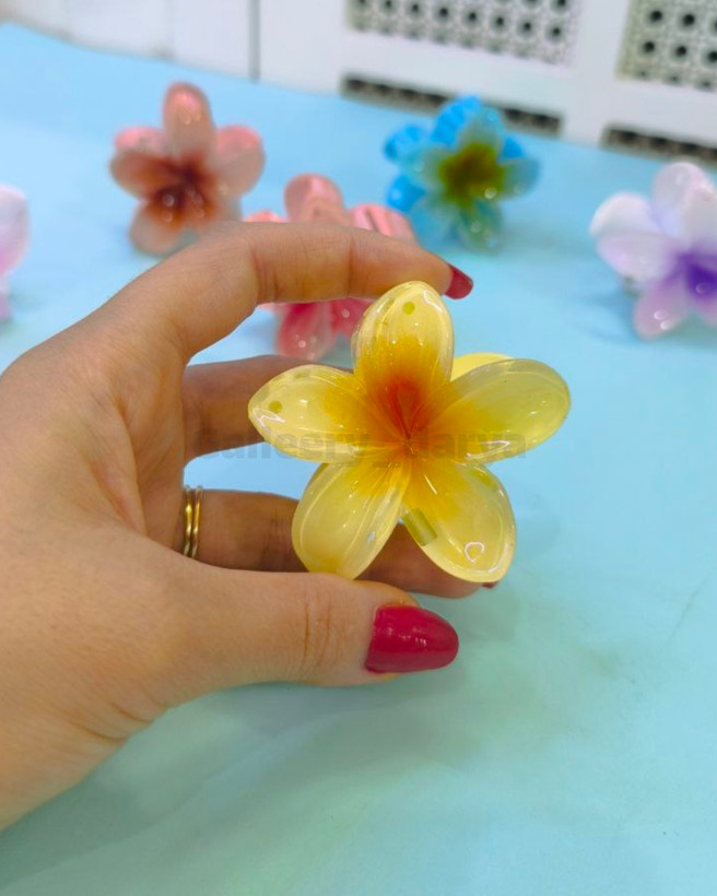 ارزان ترین قیمت کلیپس پلومریا سایز متوسط رنگ زرد