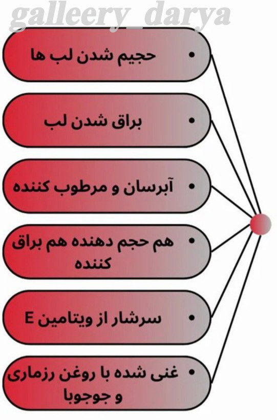 حجم دهنده لب گابرینی Gabrinia. سرشار از ویتامین E. حجم شدن. براق شدن لب.