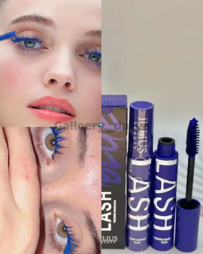 عکس از نمای چشم ریمل آبی جولیوس بیوتی JULIUS BEAUTY