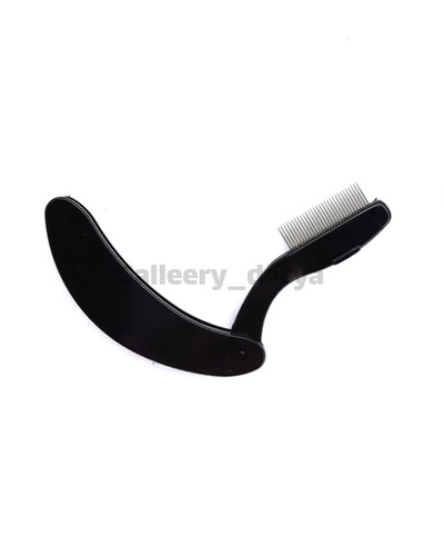 خرید غیرحضوری شانه فلزی مرتب کننده ابرو و مژه با طراحی سبک و شانه فلز ضدزنگ رنگ مشکی