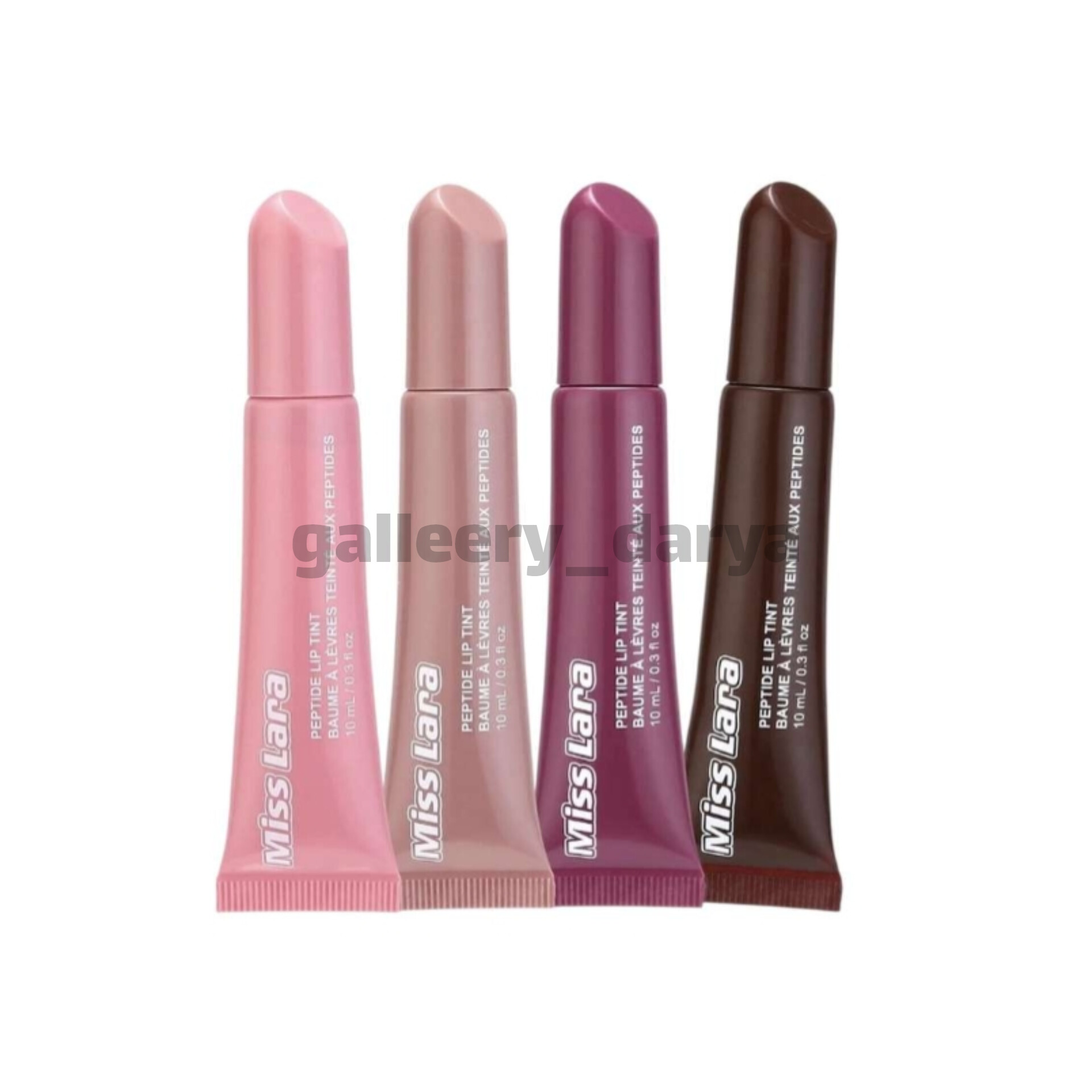 تینت لب میس لارا Miss Lara مدل Peptide Lip Tint ماندگاری بالا. پیگمنت بالا. نرم‌کننده لب. فاقد سرب.