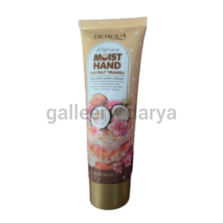 خرید اینترنتی کرم مرطوب کننده نارگیلی برند بیوآکوا با آبرسانی بالای دست بدون چربی در سایت لوازم آرایشی گالری دریا