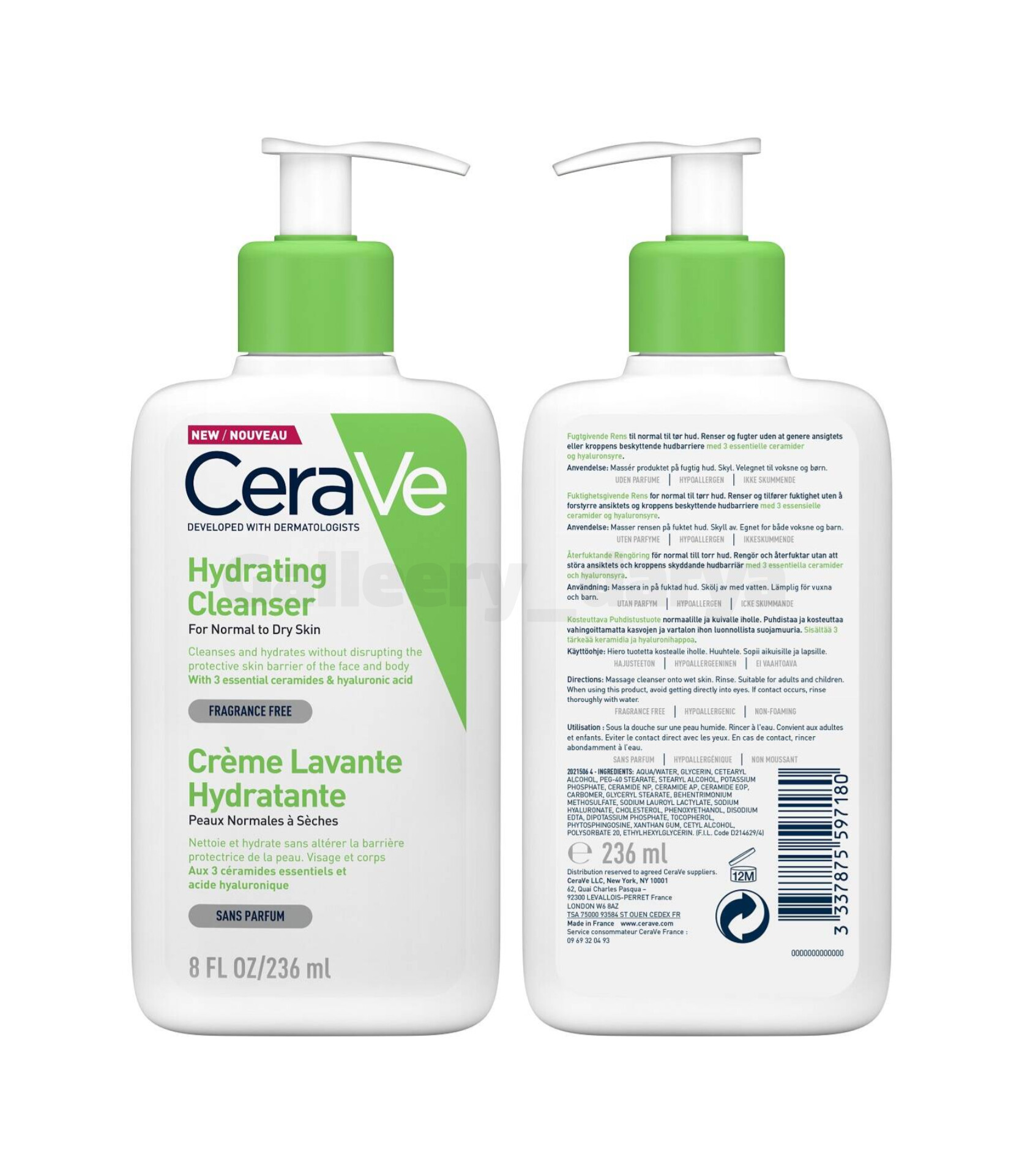 خرید اینترنتی شوینده پوست نرمال تا خشک CERAVE سراوی ۲۳۶ میلی